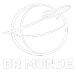 br monde marca d'água branca